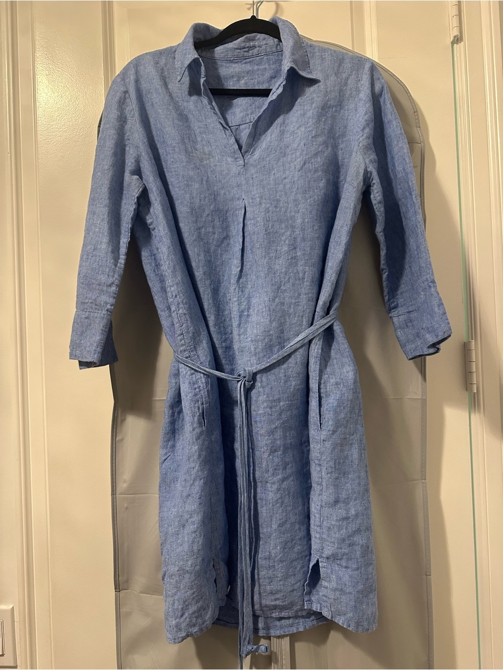 Lilly Pulitzer Light Blue Linen Shirt Dress